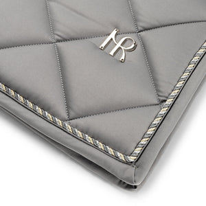 Mrs Ros Iconic dressage pad- Topping Grey