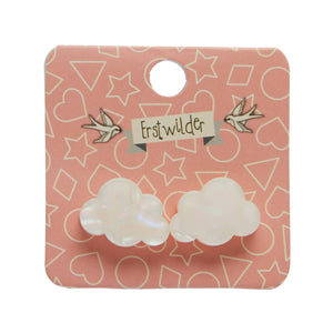 Erstwilder glitter cloud earrings