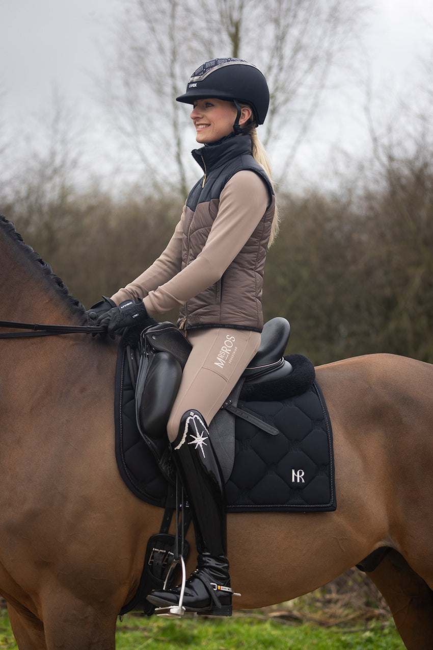 Mrs Ros Dressage saddle pad- Black