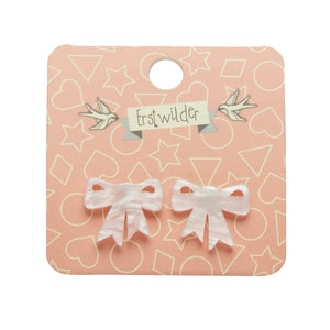 Erstwilder Pink Bow earrings